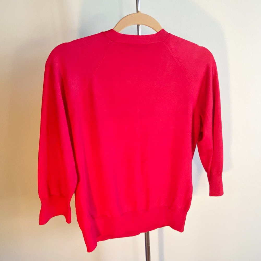Banana Republic Raspberry Red Cardigan, Perfect Condition - Picture 5 of 6